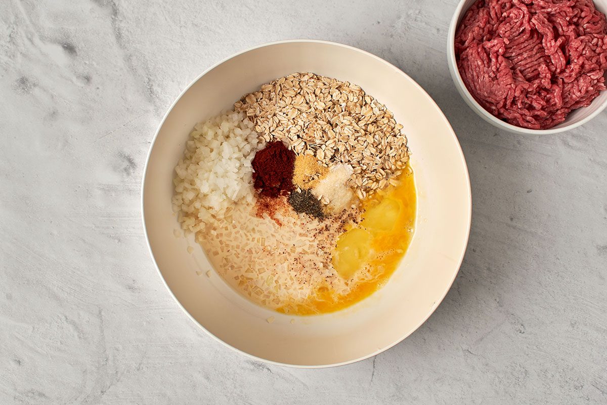 Prepare meatball mixture