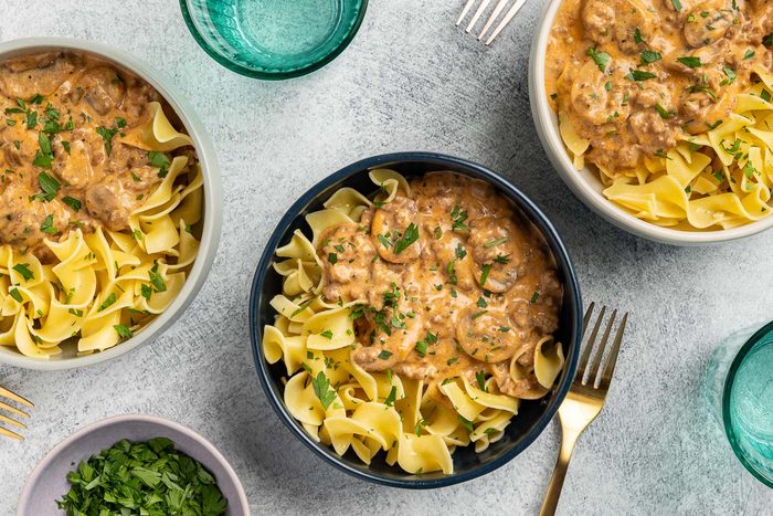 Taste of Home Instant Pot Beef Stroganoff recipe photo of the finished recipe.