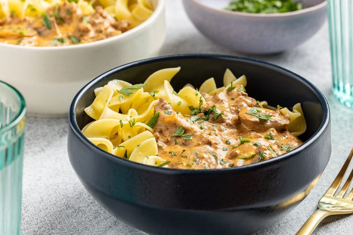 Taste of Home Instant Pot Beef Stroganoff recipe photo of the finished recipe.