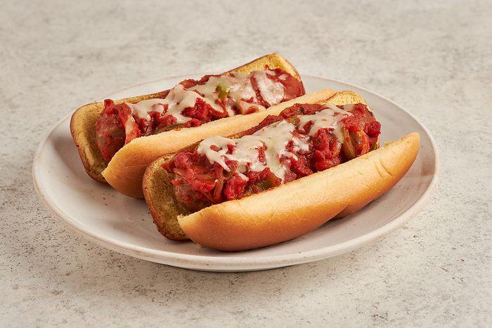 For a casual but hearty meal, try this saucy Italian sausage sandwich by Taste of Home.
