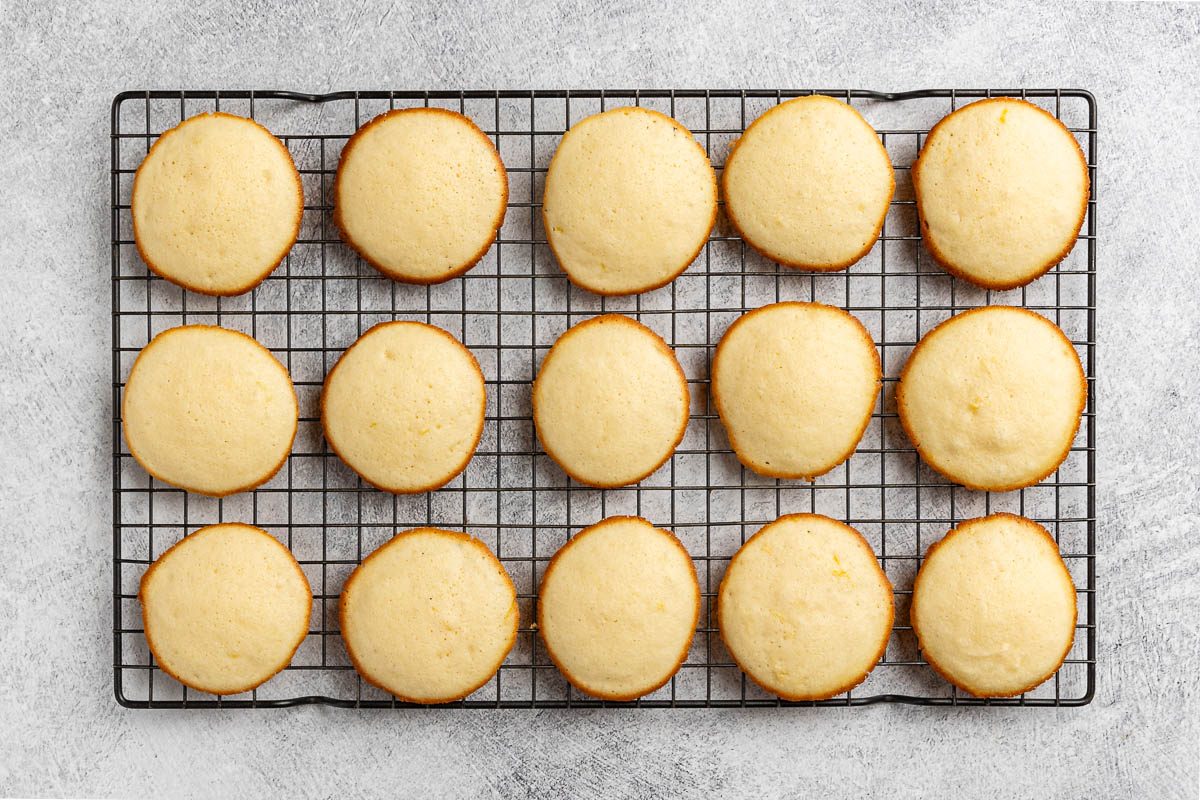 Taste of Home Lemon Ricotta Cookies photo of the cookies baked and cooling on a rack.
