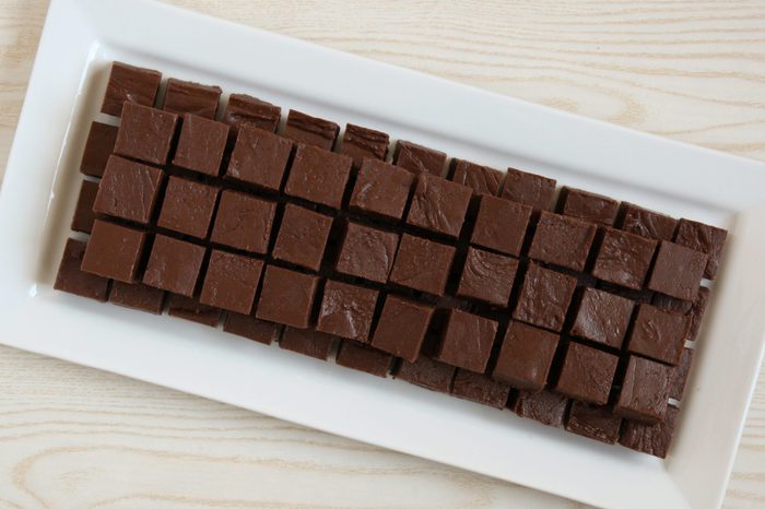 Mackinac-style fudge on a platter