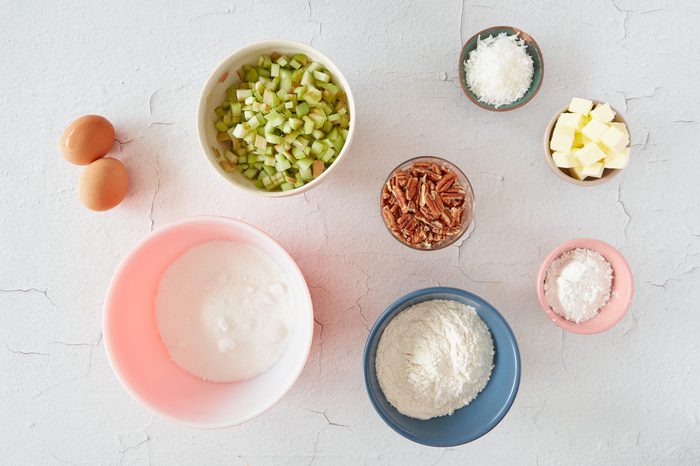 Ingredients for Rhubarb Bars