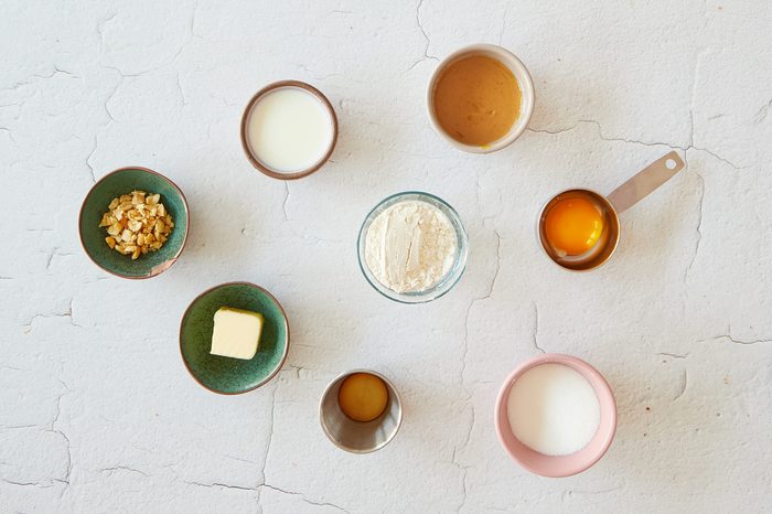 Ingredients for a mug cookie