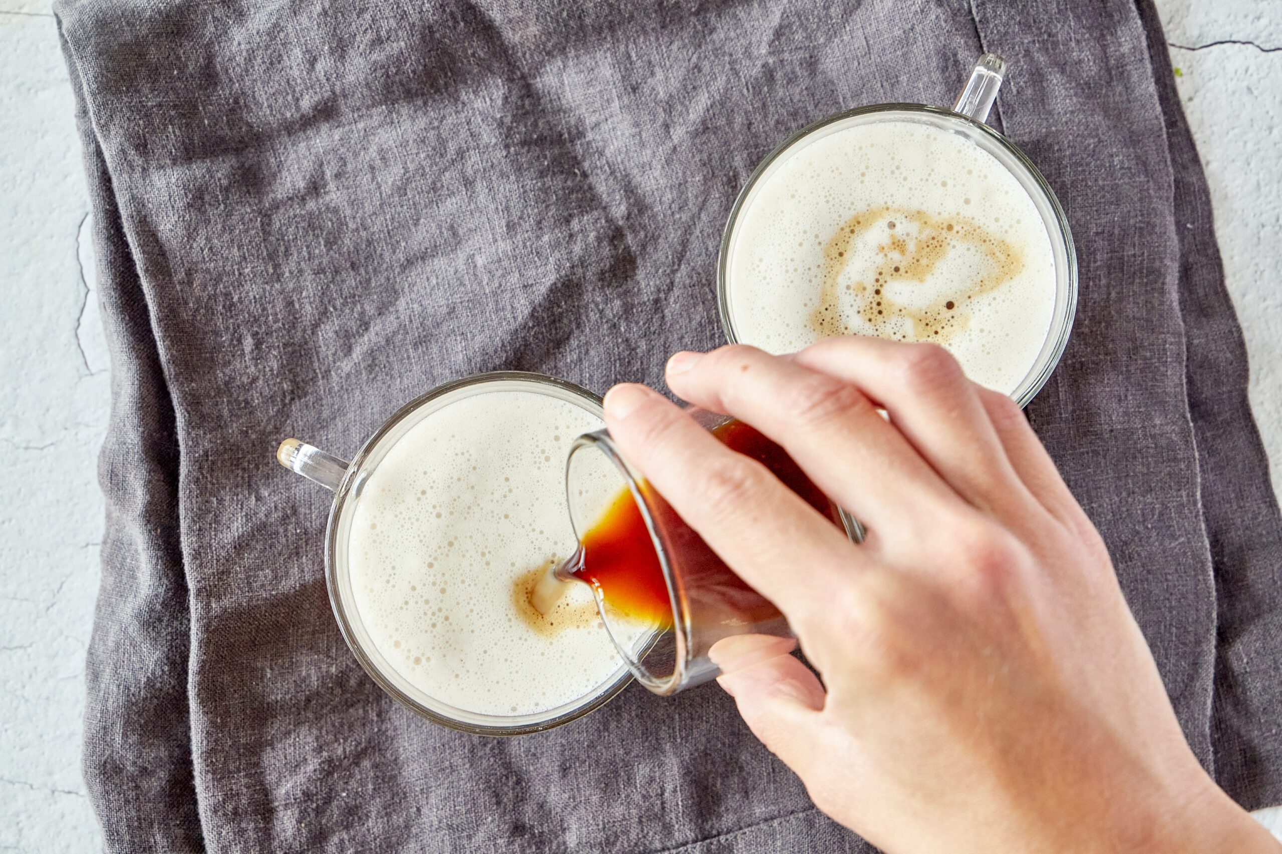 Add the espresso to your pumpkin spice latte.