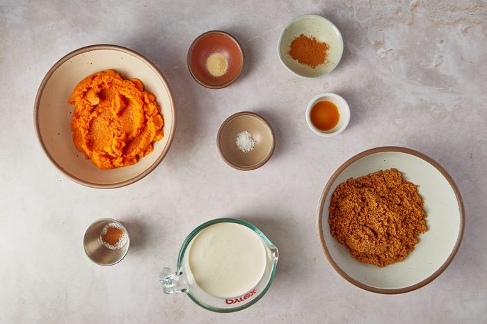 Ingredients for Pumpkin ice cream