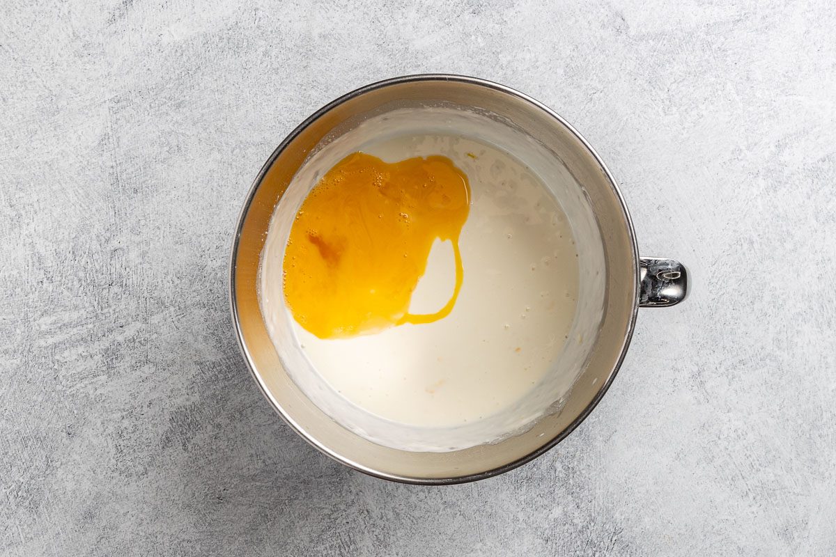 Taste of Home Ricotta Cheesecake recipe photo of making the ricotta filling.