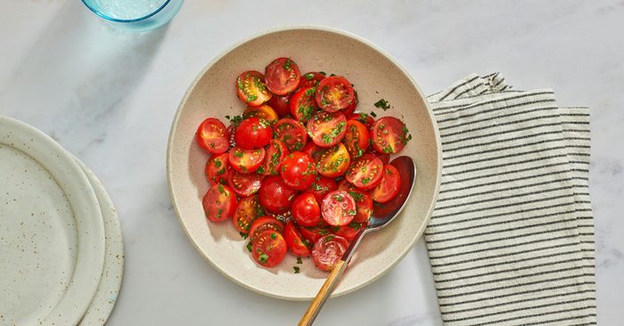Cherry Tomato Salad in a serving bowl