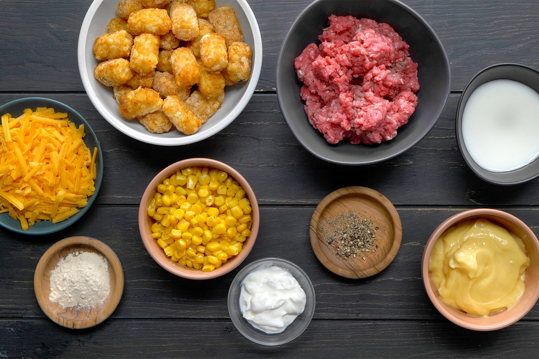 overhead shot of ingredients