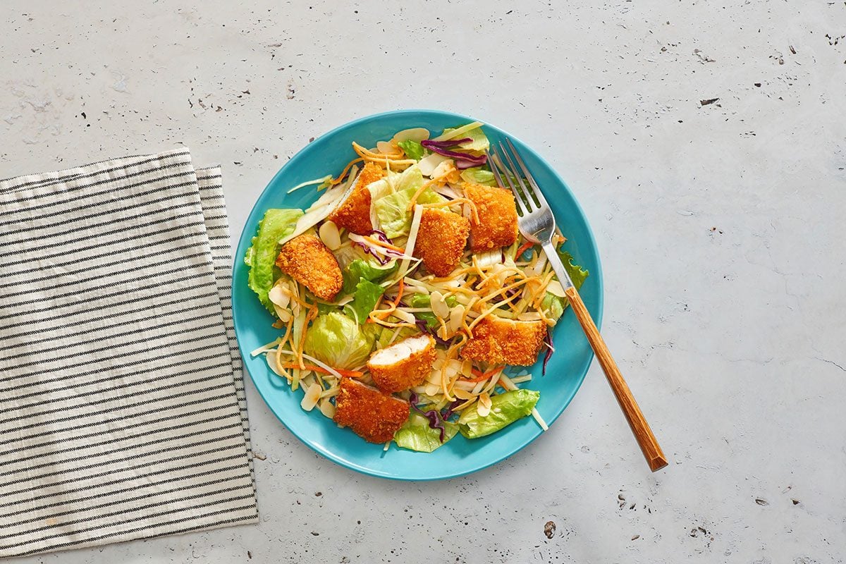 Asian Chicken Salad in a serving plate