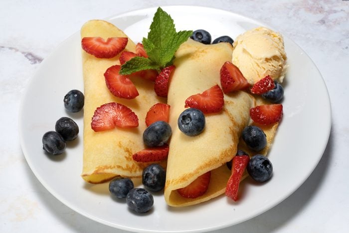 Danish Pancakes served