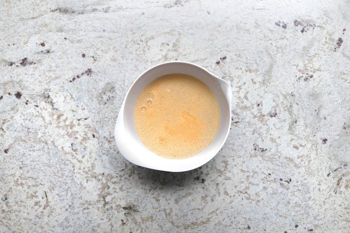 In a small bowl, dissolve yeast in warm water;