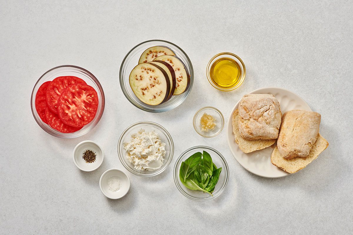 ngredients for Eggplant Sandwich