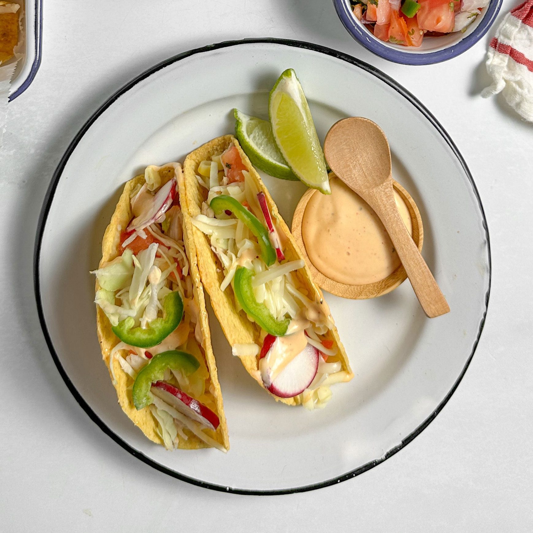 Chipotle Ranch Chicken Tacos