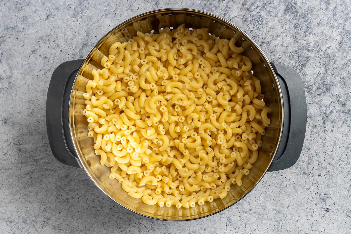 Taste of Home 4 Cheese Mac and Cheese photo of the cooked pasta.