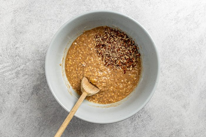 Banana Oat Muffin batter