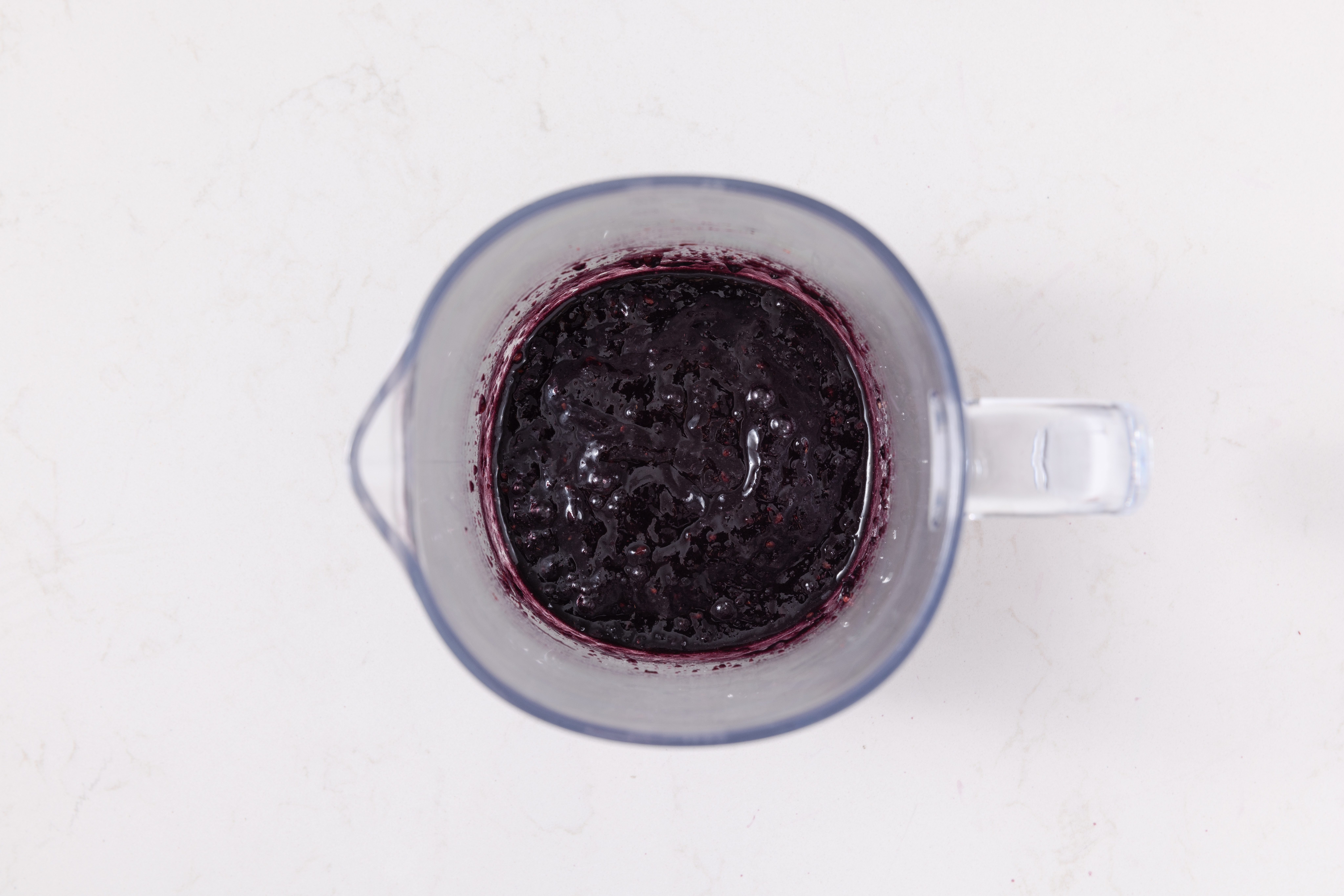 Blackberries turned into a puree.