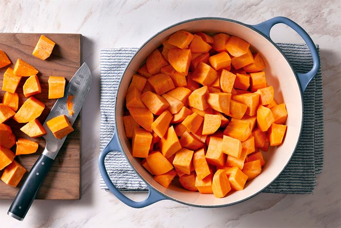 Place Potatoes In A Dutch Oven