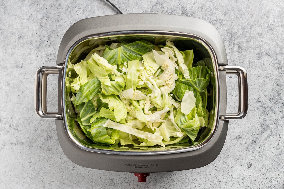 cabbage in the slow cooker.