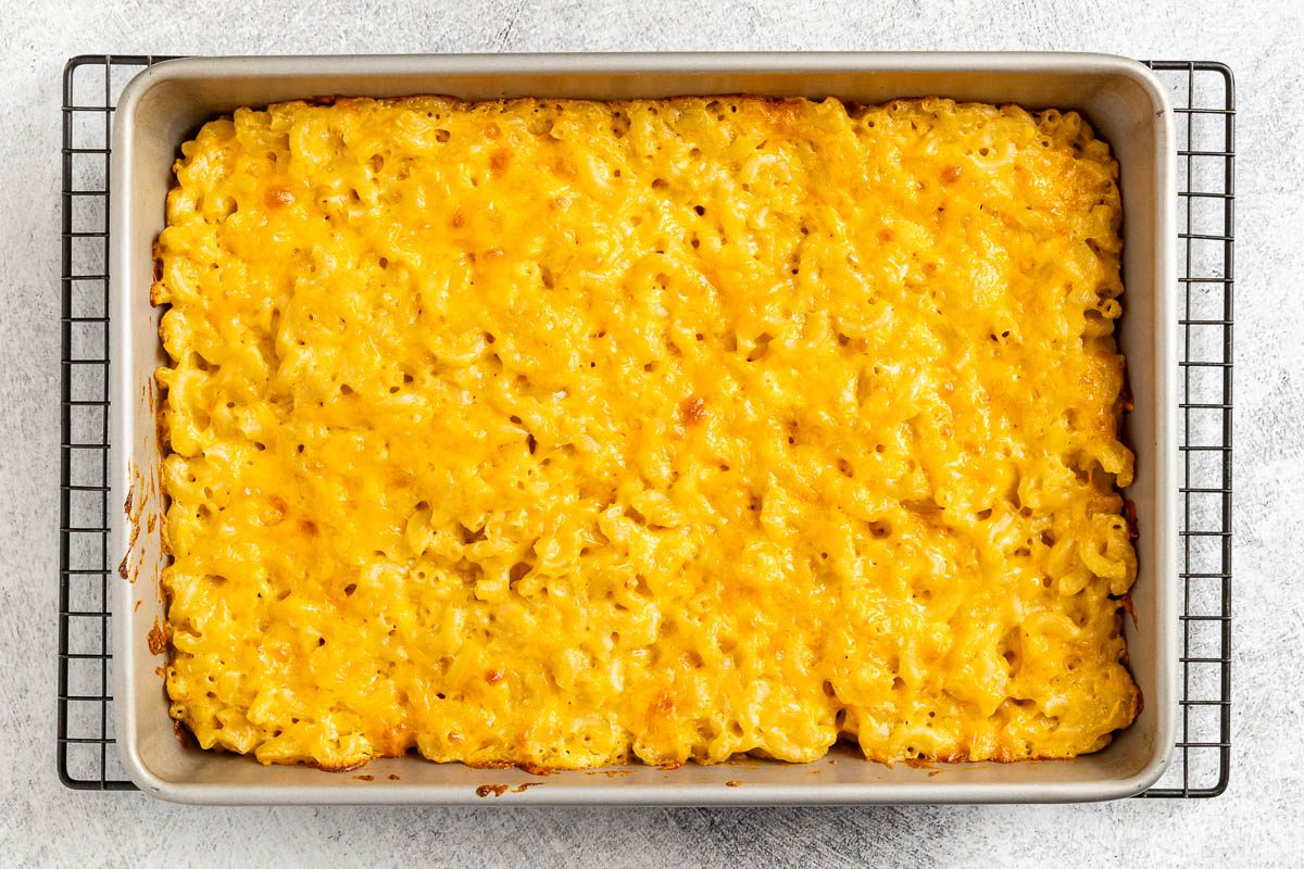 Copycat Chick-fil-A Mac and Cheese in a pan