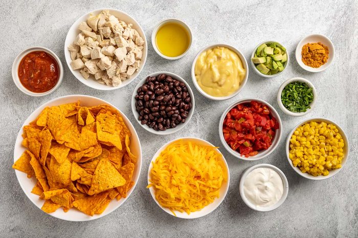 Taste of Home Chicken Doritos Casserole photo of the ingredients.