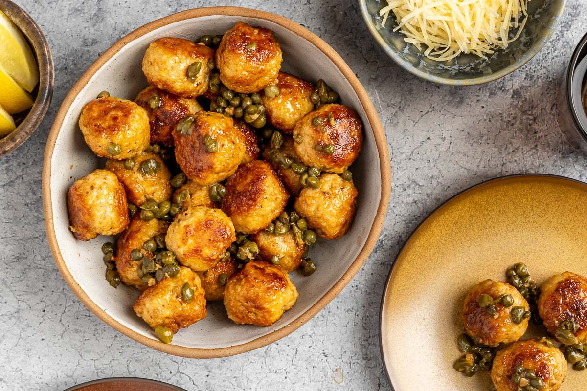 Chicken Piccata Meatballs