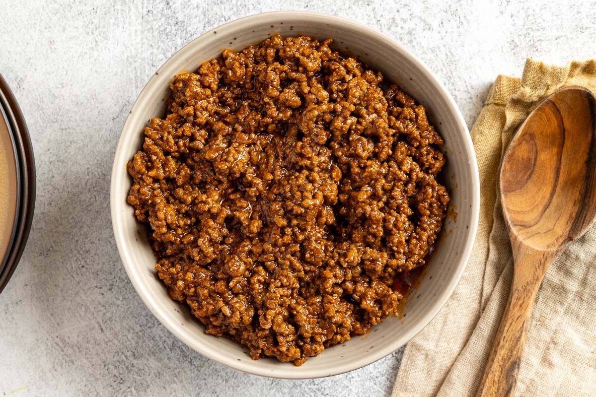 Taste of Home Coney Island Sauce photo of the finished recipe in a serving bowl.