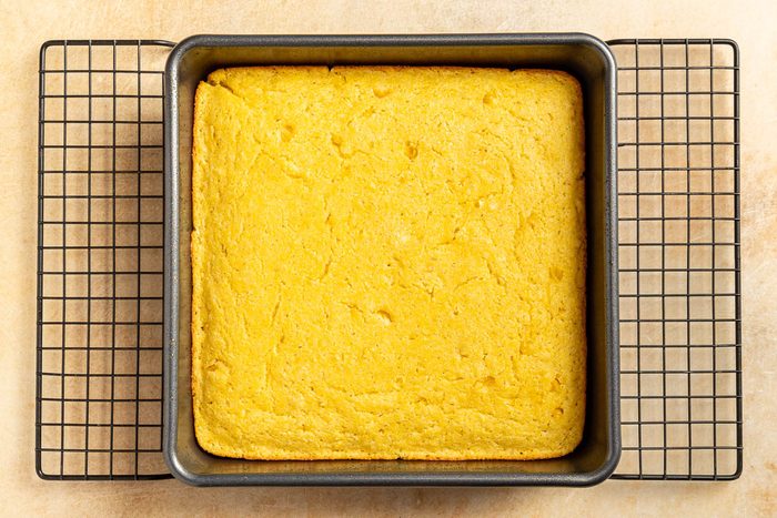 Cornbread with Creamed Corn cooling