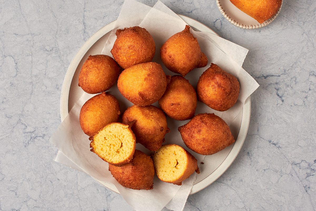 Easy cornbread fritters by Taste of Home