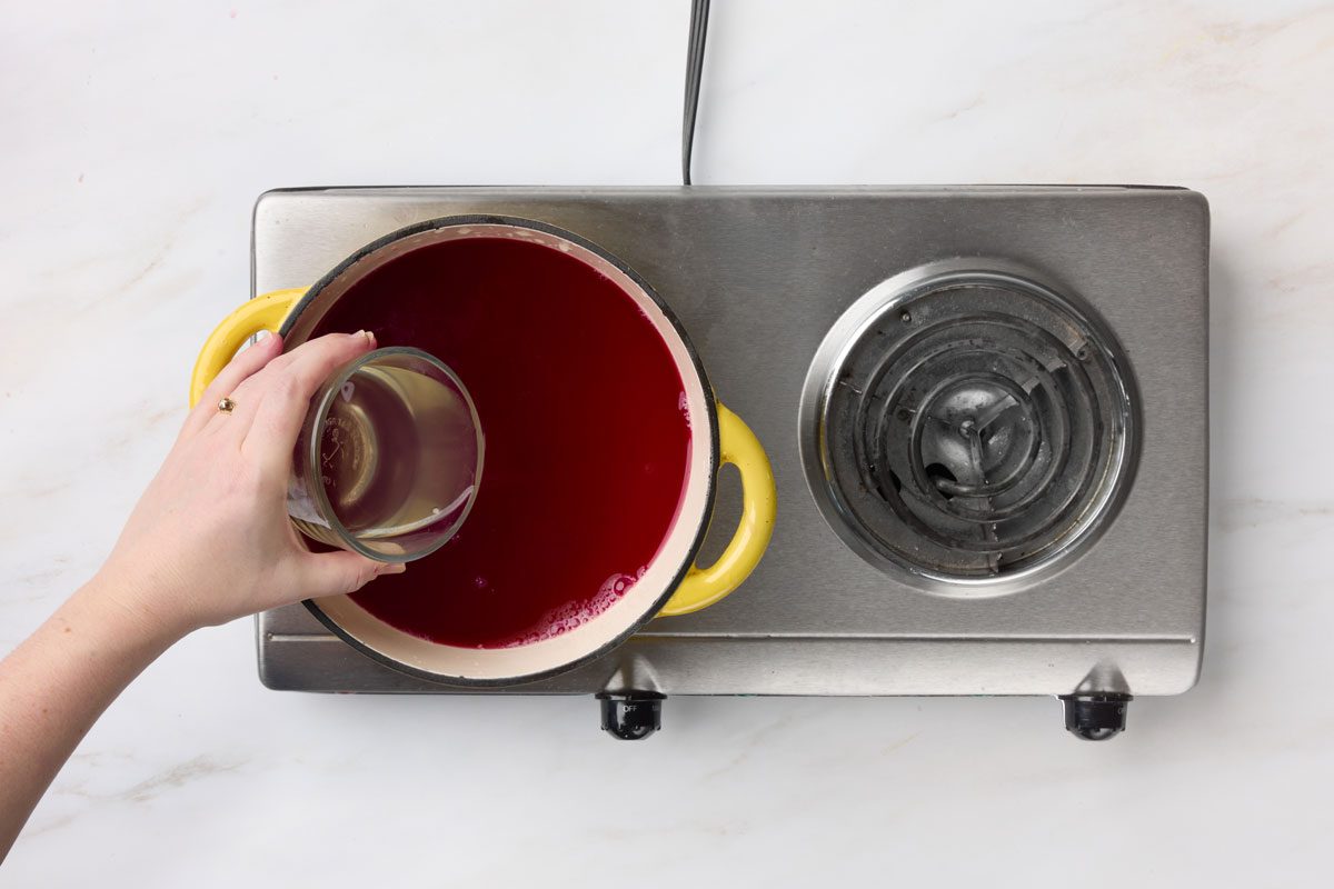 add the liquid pectin