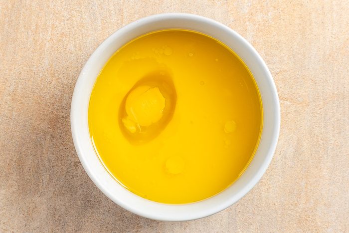 wet ingredients in a mixing bowl.