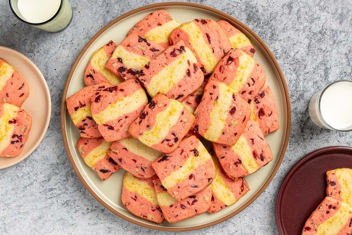 Cranberry Orange Shortbread Cookies