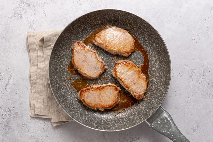 Pork Tenderloins Cooked In Pan