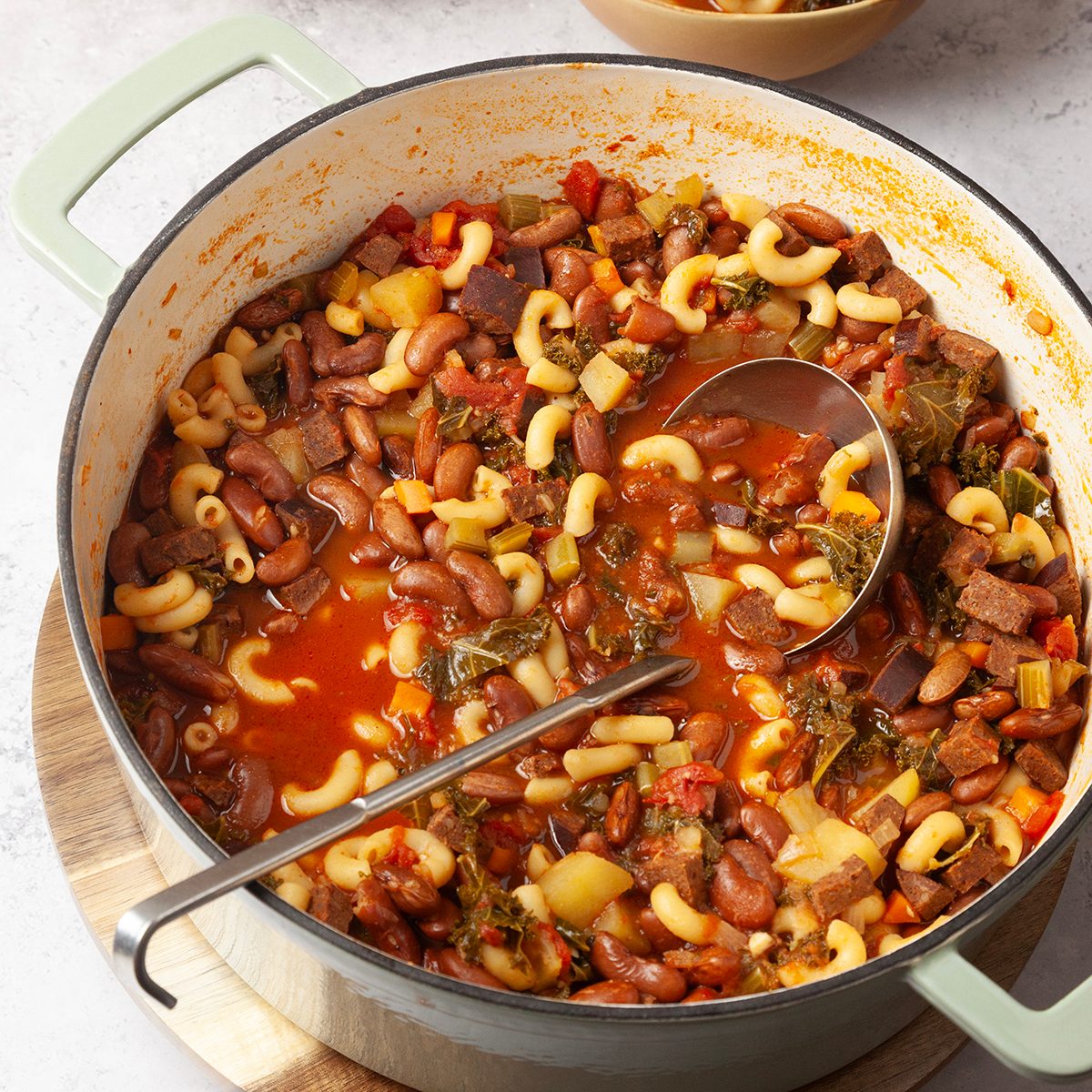 Full yield of Taste of Home Portuguese Bean Soup