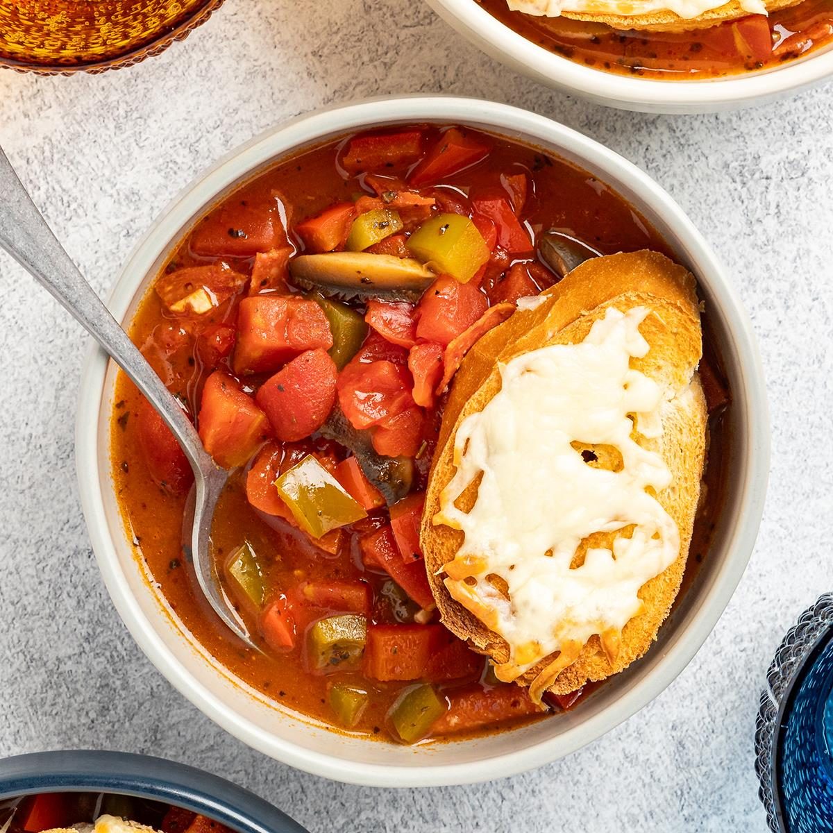 Contest-Winning Pizza Soup