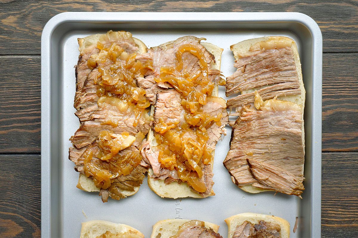 Place On Roll Bottoms; Sprinkle With Swiss Cheese.