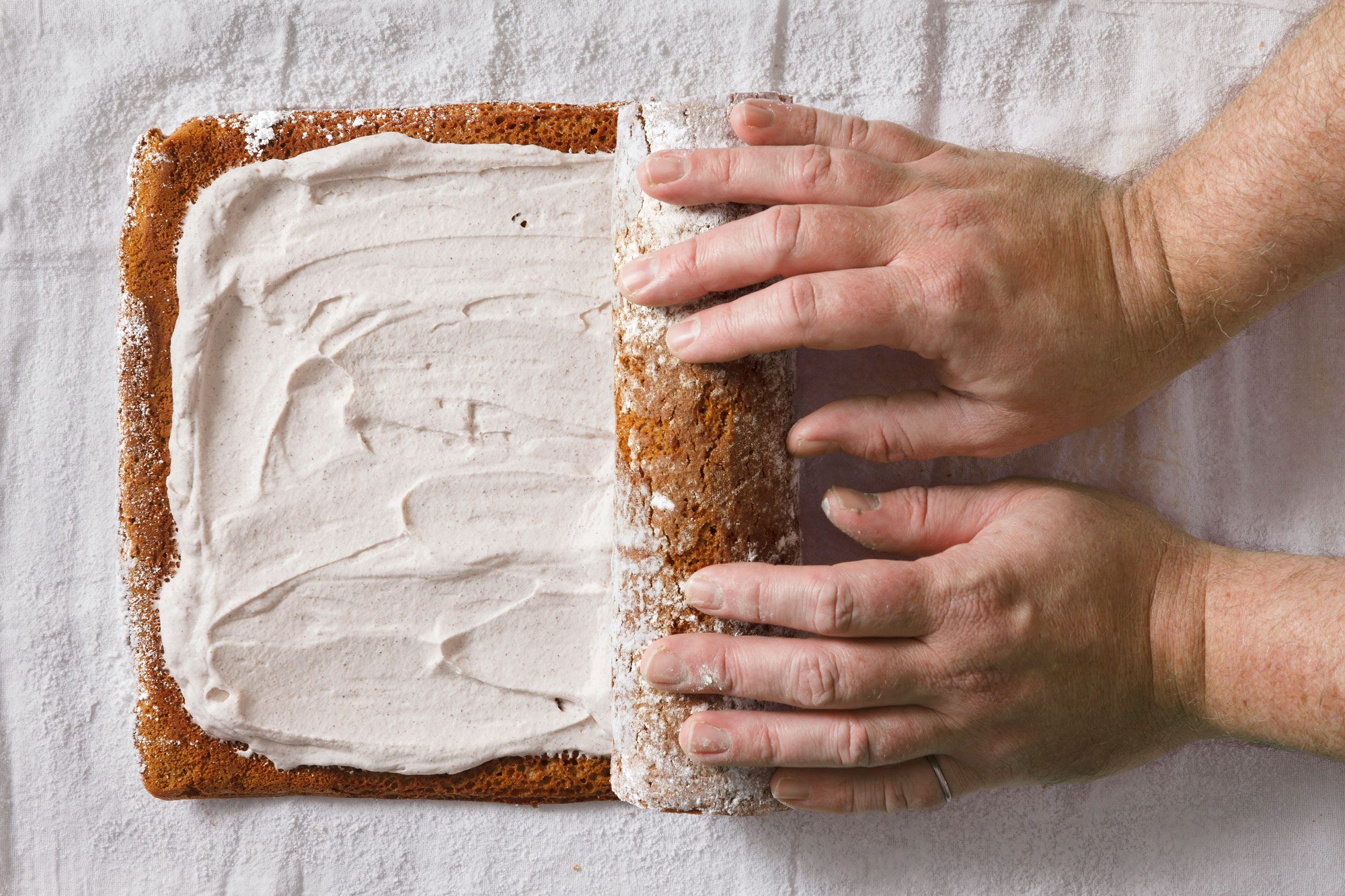 Roll up again, without towel.