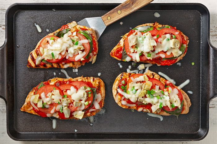 Heat until chicken is no longer pink and cheese is melted