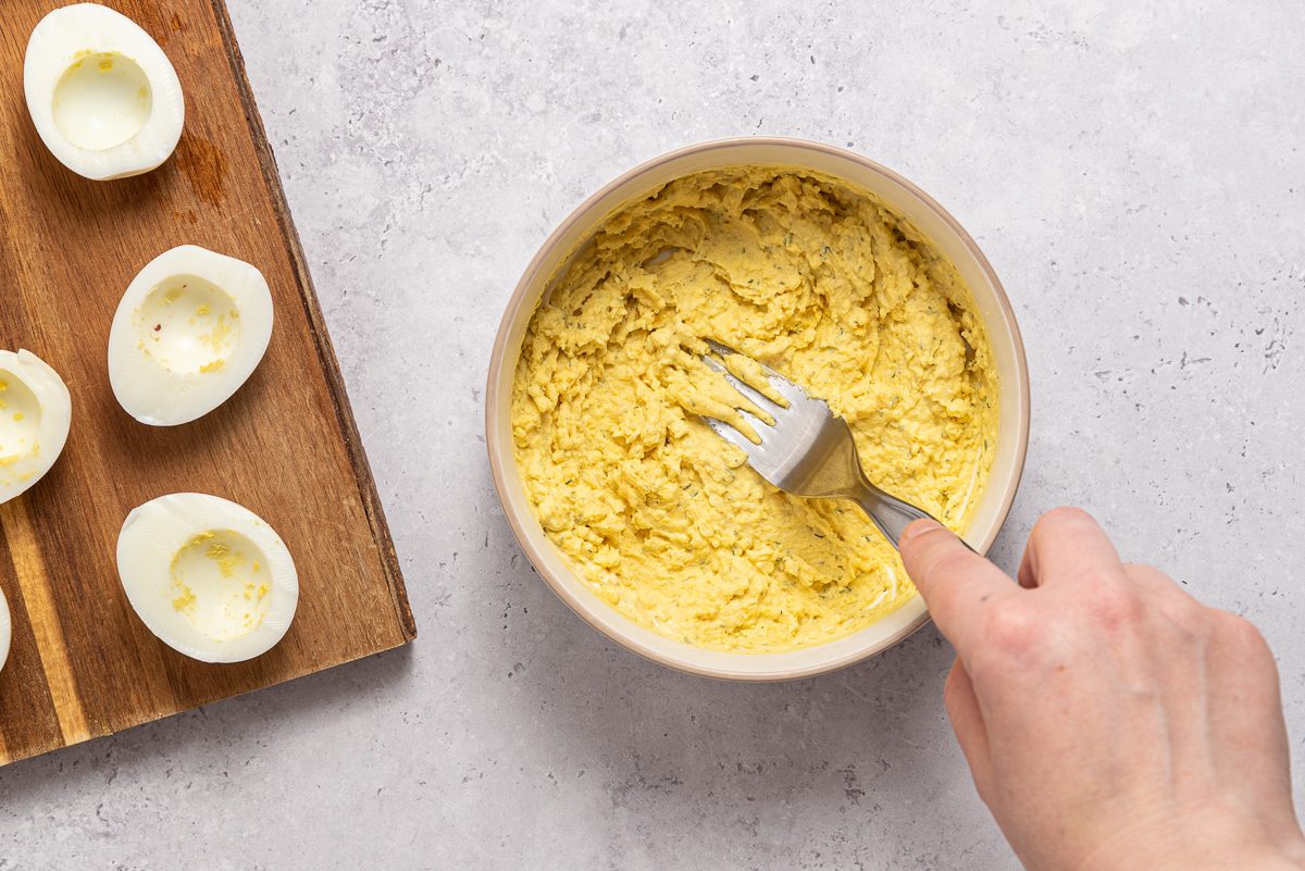 Boiled Egg Whites And Deviled Egg Filling