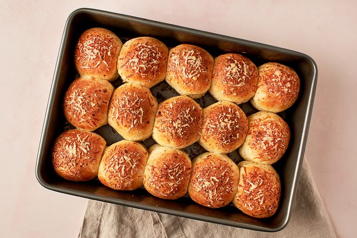 These soft and buttery homemade Italian rolls by Taste of Home come together in under 45 minutes.