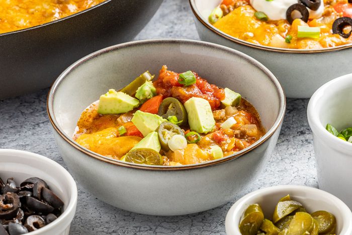 Taste of Home Keto Taco Casserole photo of the finished recipe.