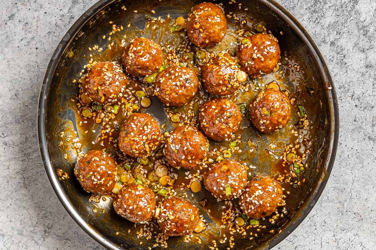 Taste of Home Korean Meatballs photo of making the sauce.