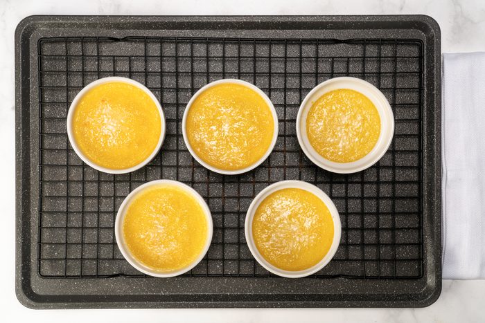 Cooling the Lemon Creme Brulée