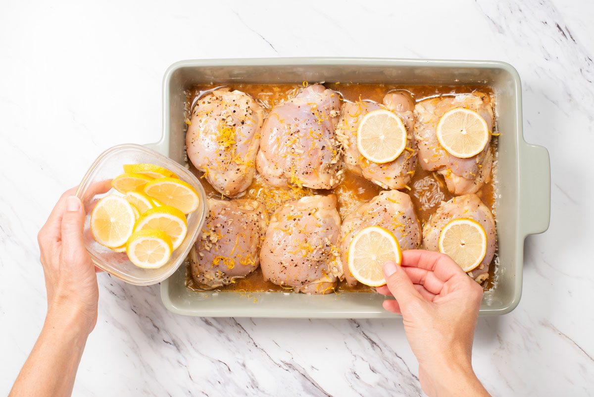 Lemon Chicken with Rice