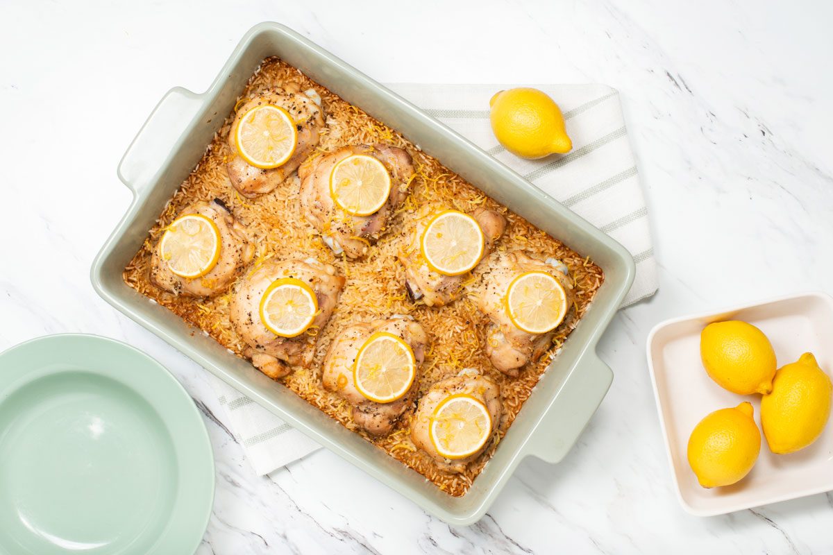 Lemon Chicken with Rice