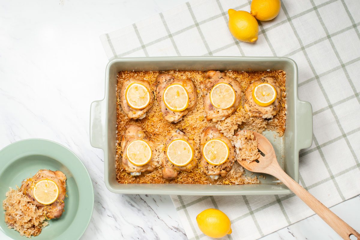 Lemon Chicken with Rice