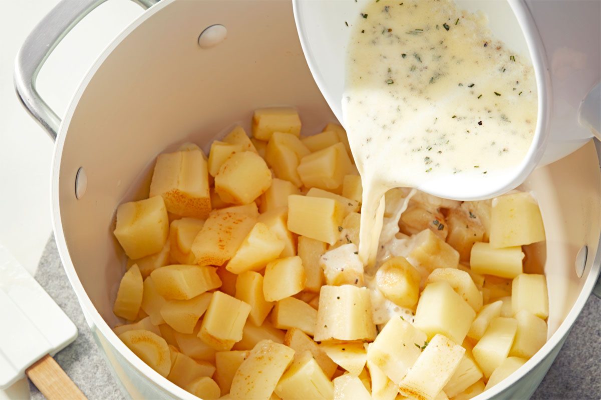 Pour Over Cooked Parsnip