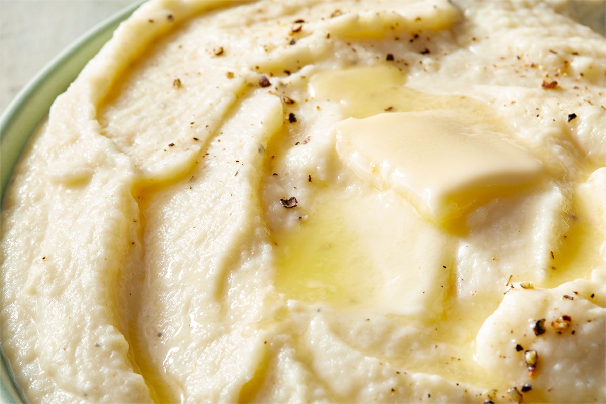 Close Shot Of Parsnip Puree