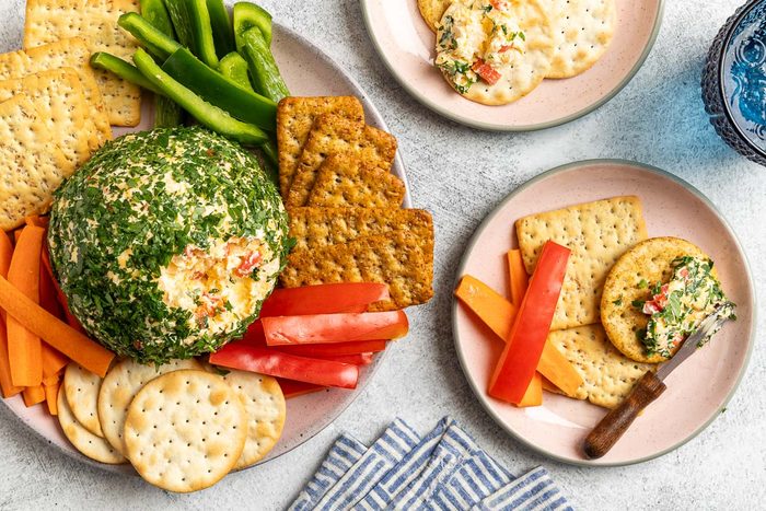 Taste of Home Pimento Cheese Ball photo of the finished recipe.