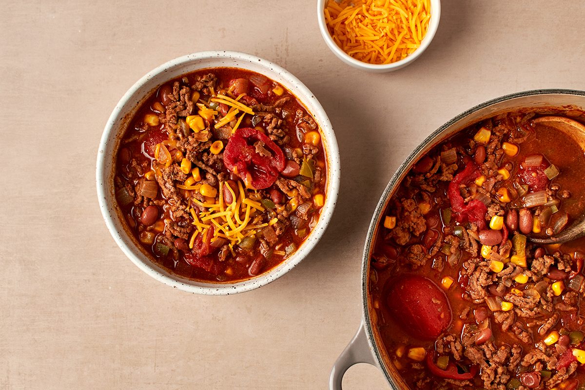 Warm up with this easy and quick chili by Taste of Home that's ready in just 30 minutes.